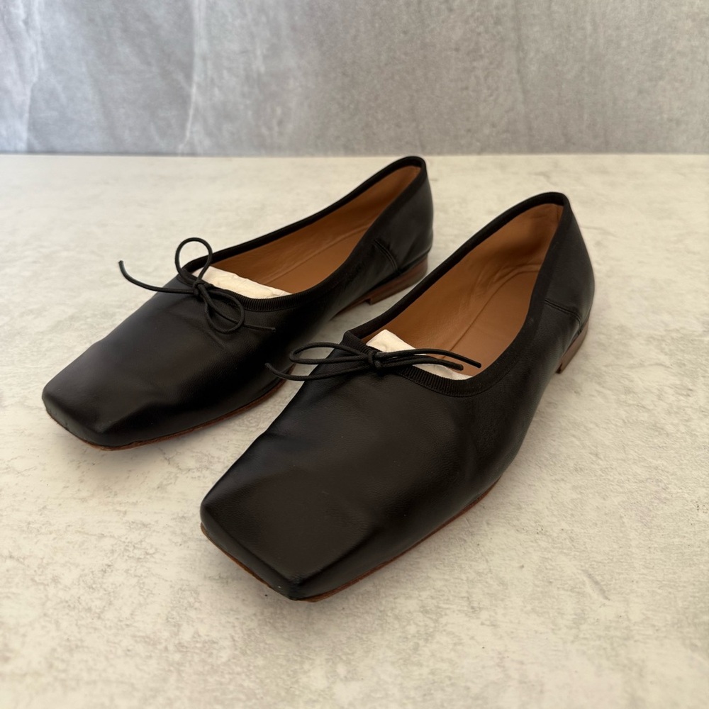 Mansur Gavriel Square Toe Ballerina Flats | Shopbop Mansur Gavriel Square Toe Ba - Picture 8 of 9